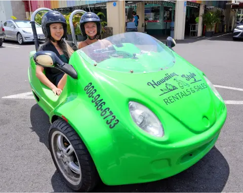 Oahu Moped, Scoot Coupe & Bike Map Tour Routes