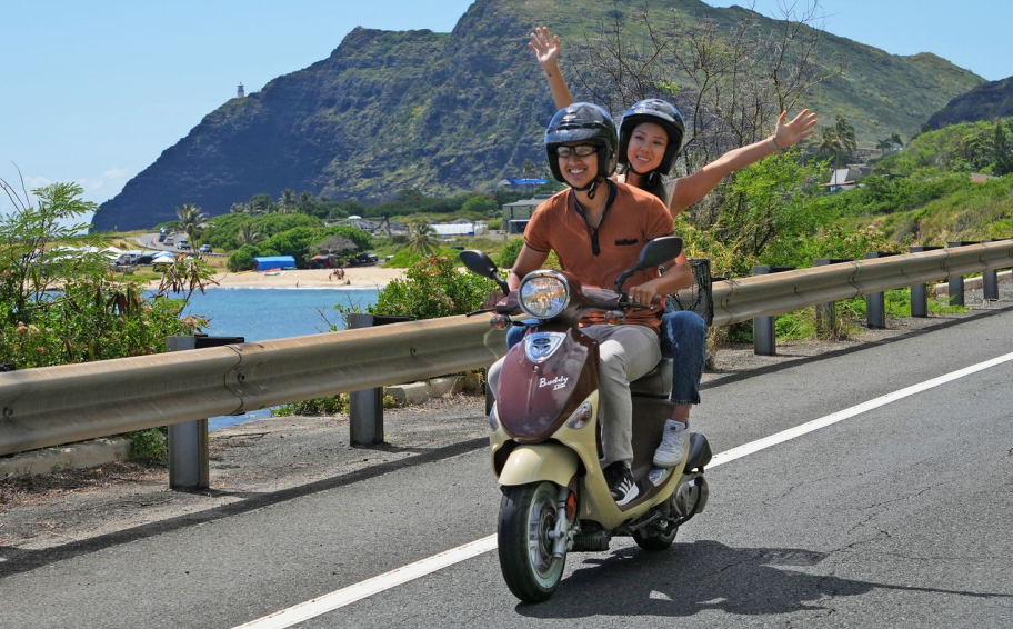 Oahu Moped, Scoot Coupe & Bike Map Tour Routes